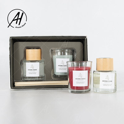 Aromaterapi Pesta Rumah Mini Toples Kaca Lilin Aroma Lilin Warna-warni Gift Set 5.5OZ 3PCS