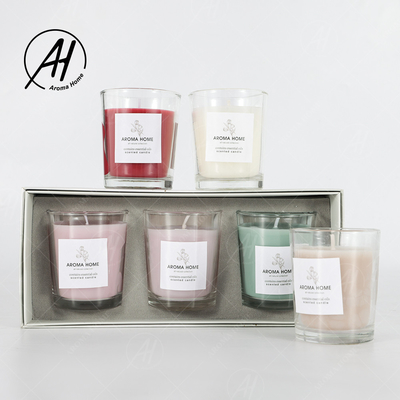 Aromaterapi Pesta Rumah Mini Toples Kaca Lilin Aroma Lilin Warna-warni Gift Set 5.5OZ 3PCS