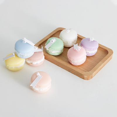 Private Label Fruit Aroma Mini Soy Wax Macaron Handmade Candle Untuk Kamar Mandi