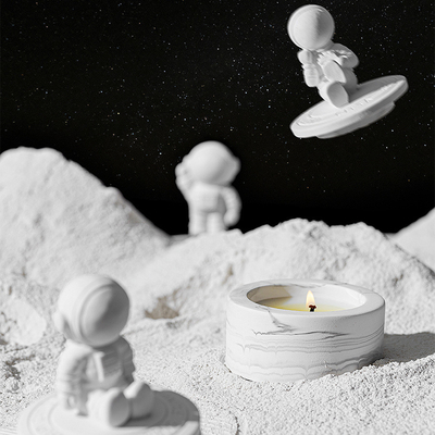 Plaster Space Astronot Velas Healing Crystal Aromatherapy Lilin Beraroma