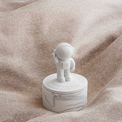 Plaster Space Astronot Velas Healing Crystal Aromatherapy Lilin Beraroma