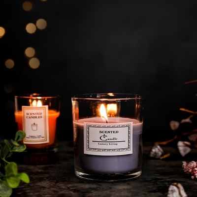 Aromaterapi Nordic In Fragrance Scented Soy Wax Clear Jar Candles With Gift Box