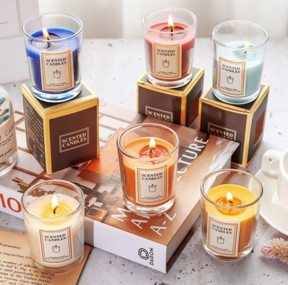 Aromaterapi Nordic In Fragrance Scented Soy Wax Clear Jar Candles With Gift Box