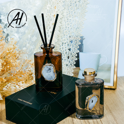 Botol Kaca Aroma No Fire Fragrance Fireless Reed Diffuser Untuk Dekorasi Rumah
