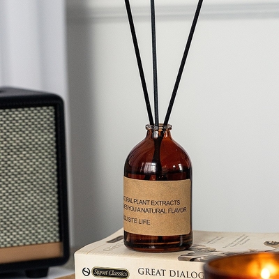 Botol Kaca Aromaterapi Parfum Coklat 100ml Reed Diffuser Mewah