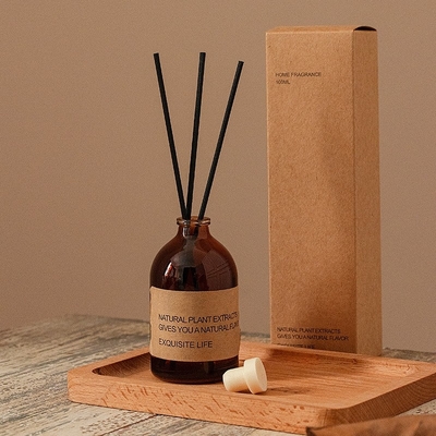 Botol Kaca Aromaterapi Parfum Coklat 100ml Reed Diffuser Mewah