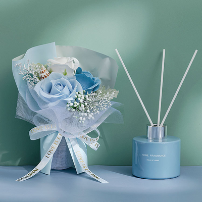 Essential Oil Scent Stick Flower Botol Kaca Deodoran Pengharum Ruangan Reed Diffuser