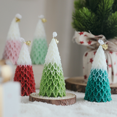 AROMA RUMAH Grosir Mewah Bentuk Pohon Natal Kebaruan Lilin Wangi Lilin Kedelai