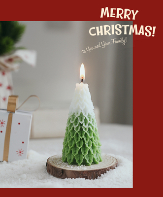 AROMA RUMAH Grosir Mewah Bentuk Pohon Natal Kebaruan Lilin Wangi Lilin Kedelai