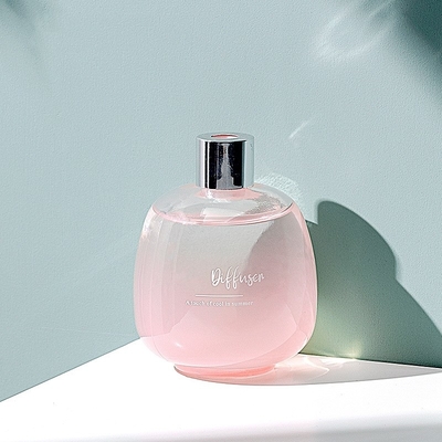 Ruang Bunga Mawar Botol Kaca Minyak Aromatik Tongkat Reed Diffuser Untuk Rumah