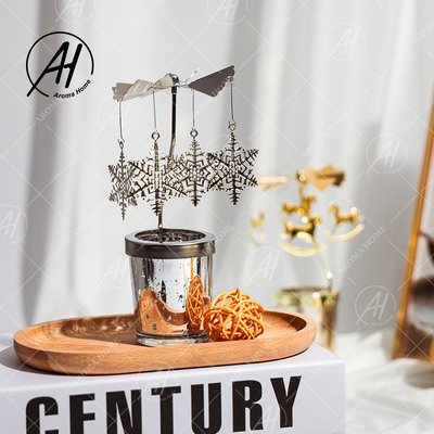 Kaca Besi Tempa Berputar Lilin Lilin Kedelai Gaya Amerika Modern