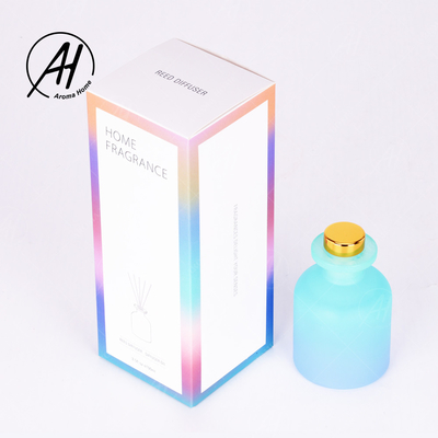 Dekorasi Rumah Fragrance Gradient Minyak Esensi Aroma Reed Diffuser Dengan Kotak