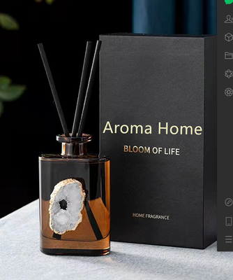 AROMA RUMAH Amber Crystal Essential Oil Reed Diffuser Set 180ml Untuk Kamar Tidur