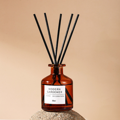 Botol Kaca Disesuaikan Dekorasi Rumah Hotel Aroma Reed Diffuser 50ML