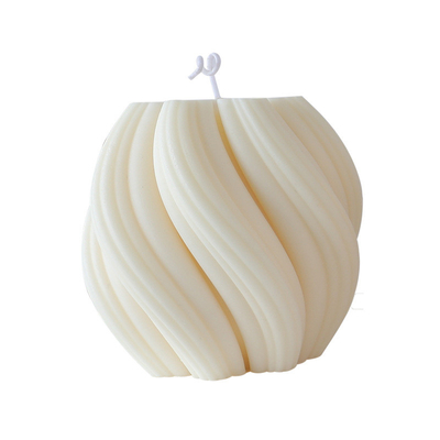 Aroma Home Unique Stock Vortex Shape Soybean Wax Lilin Wangi untuk Pernikahan Hotel