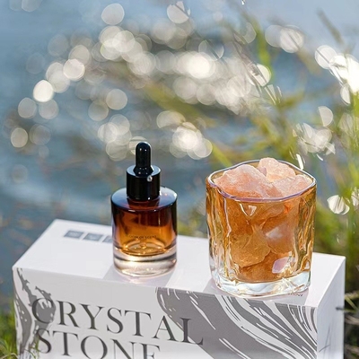 Botol kaca 30ml 260g Kristal lilin beraroma Set hadiah Luxury Reed Diffuser