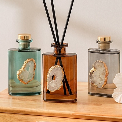 Luxury Home Parfum Air Freshener Label Pribadi Botol Kaca Reed Diffuser Sets