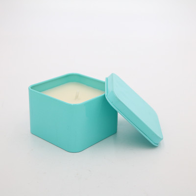 Personalized 5 Oz 14 Oz Square Metal Candle Science Kaleng Untuk Perjalanan