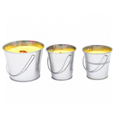 Hanging Anti Serangga Tin Citronella Bucket Lilin Parafin Untuk Perjalanan