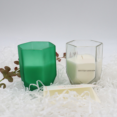 Lilin Aroma Lilin Kedelai Rumah Aroma Dengan Guci Lilin Hexagon Khusus Untuk Dekorasi Rumah
