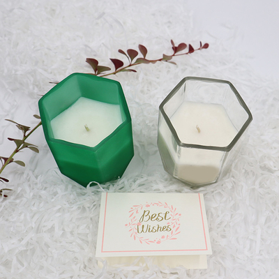 Lilin Aroma Lilin Kedelai Rumah Aroma Dengan Guci Lilin Hexagon Khusus Untuk Dekorasi Rumah