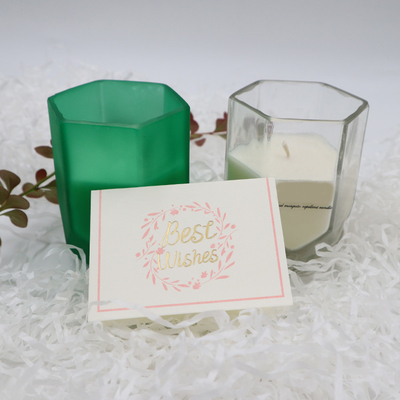 Lilin Aroma Lilin Kedelai Rumah Aroma Dengan Guci Lilin Hexagon Khusus Untuk Dekorasi Rumah