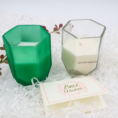 Lilin Aroma Lilin Kedelai Rumah Aroma Dengan Guci Lilin Hexagon Khusus Untuk Dekorasi Rumah