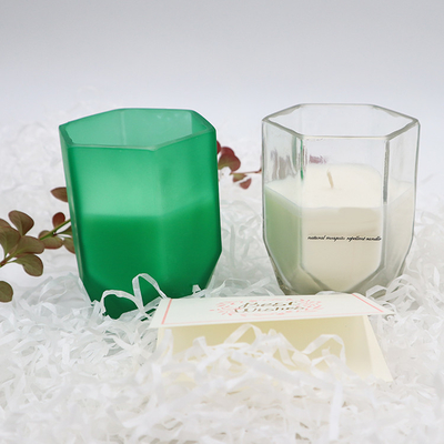 Lilin Aroma Lilin Kedelai Rumah Aroma Dengan Guci Lilin Hexagon Khusus Untuk Dekorasi Rumah