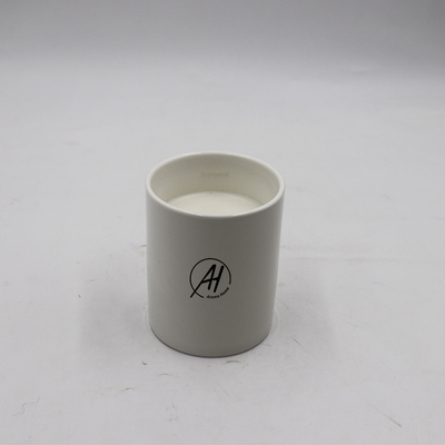 Sensasi Aroma Lilin Keramik Putih Beraroma Dengan Sumbu Kayu