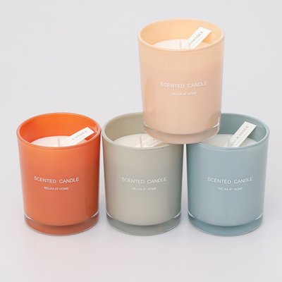 Aroma Home OEM Soy Wax Custom Glass Printing Lilin Beraroma