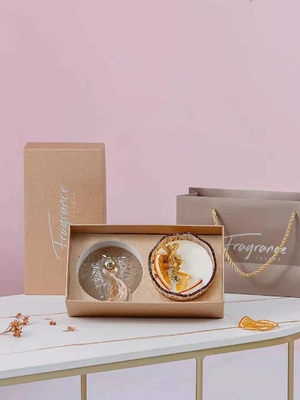Aroma Home Luxury Soy Wax Lilin Beraroma Kustom Dengan Tutup Kaca