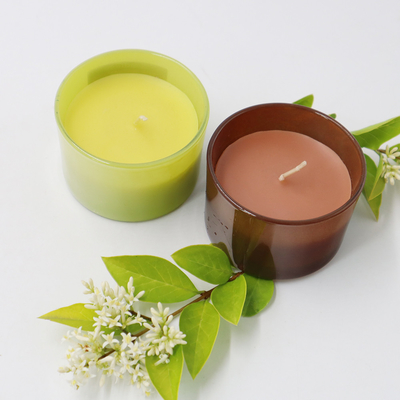 OEM Kedelai Lilin Aroma Lilin Rumah Kelapa Dan Jeruk Nipis 4oz