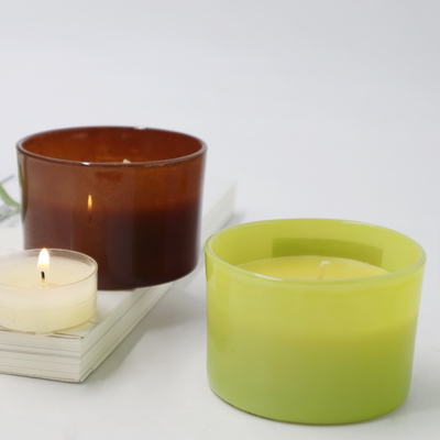 OEM Kedelai Lilin Aroma Lilin Rumah Kelapa Dan Jeruk Nipis 4oz