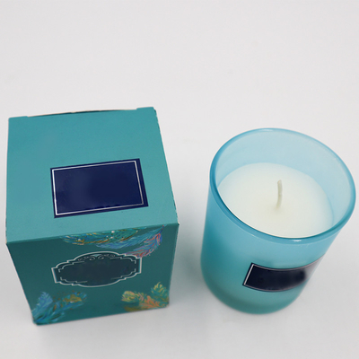 Lilin Beraroma Kedelai Capri Biru Ramah Lingkungan Dalam Aroma Rosemary Lavender