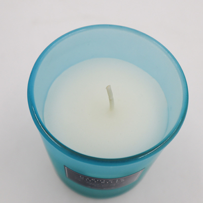 Lilin Beraroma Kedelai Capri Biru Ramah Lingkungan Dalam Aroma Rosemary Lavender