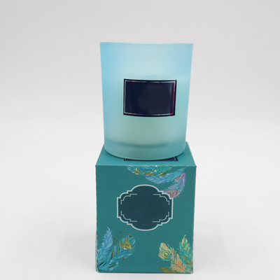 Lilin Beraroma Kedelai Capri Biru Ramah Lingkungan Dalam Aroma Rosemary Lavender