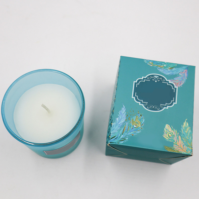 Lilin Beraroma Kedelai Capri Biru Ramah Lingkungan Dalam Aroma Rosemary Lavender