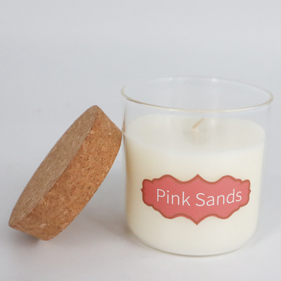8oz Lilin Beraroma Lilin Alami Peppermint Eucalyptus Dengan Tutup Gabus