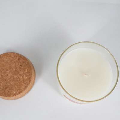 8oz Lilin Beraroma Lilin Alami Peppermint Eucalyptus Dengan Tutup Gabus