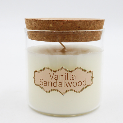 8oz Lilin Beraroma Lilin Alami Peppermint Eucalyptus Dengan Tutup Gabus