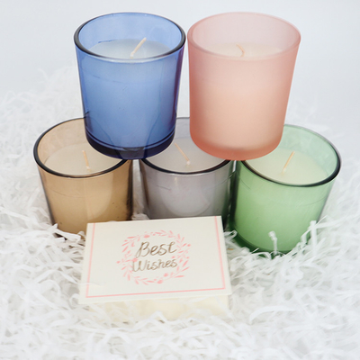 2022 Aroma Rumah Sederhana Warna-warni Kaca Lilin Kedelai Beraroma Lilin