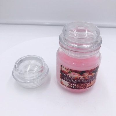 Aromaterapi Vegan Pink Mason Jar Lilin Mawar Beraroma Untuk Menghilangkan Stres