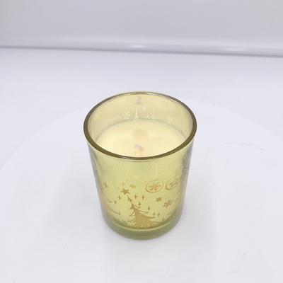 Lilin Rumah Aroma Elektroplating Kuning Buatan Rumah Untuk Aromaterapi