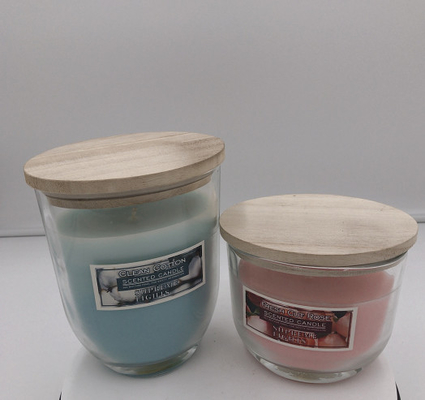Kaca Oval Biru Lilin Citronella Luar Ruangan Besar Untuk Bug