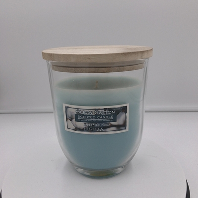 Kaca Oval Biru Lilin Citronella Luar Ruangan Besar Untuk Bug