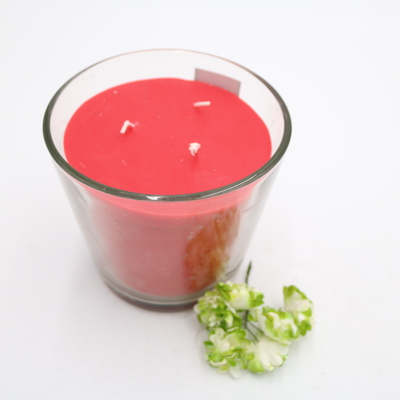 Aroma Rumah Kustom Beraroma Merah Lilin Parafin Sederhana Dalam Gelas Miring
