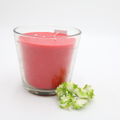 Aroma Rumah Kustom Beraroma Merah Lilin Parafin Sederhana Dalam Gelas Miring