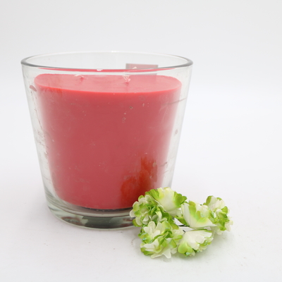 Aroma Rumah Kustom Beraroma Merah Lilin Parafin Sederhana Dalam Gelas Miring