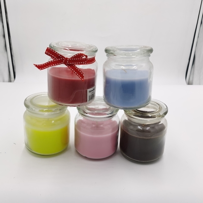 Lilin Beraroma Aroma Permen Berwarna-warni Lilin Berbasis Kedelai 12oz