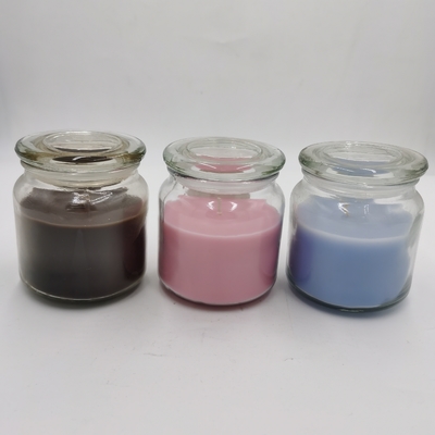 Lilin Beraroma Aroma Permen Berwarna-warni Lilin Berbasis Kedelai 12oz